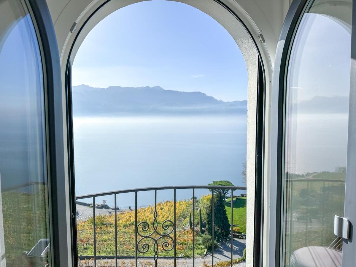 Room With 360° View Overlooking Lake Geneva And Alps Puidoux 外观 照片